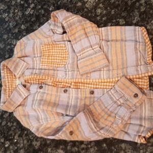 Muslim/gauze 2 layer button down